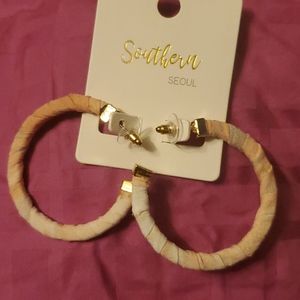 Southern Seoul Lt. Pastel semi hoop earrings